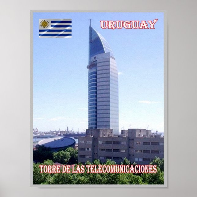 Poster Torre de telecomunicações - Uruguai - (Frente)