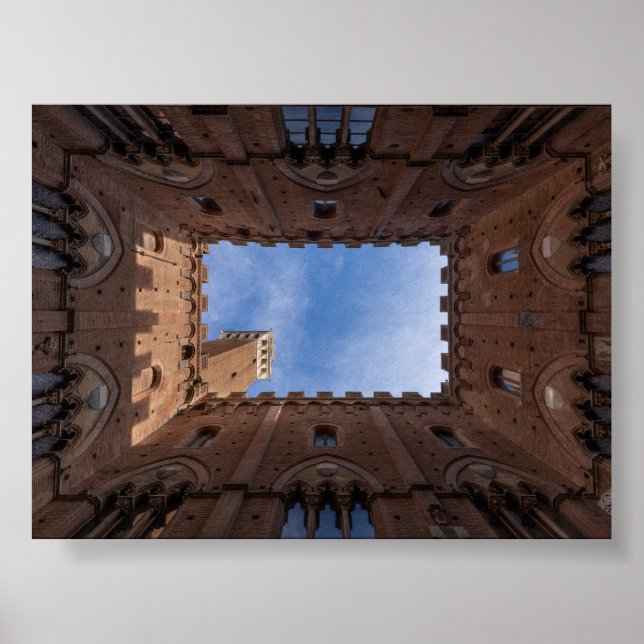 Poster Torre del Mangia Siena (Frente)
