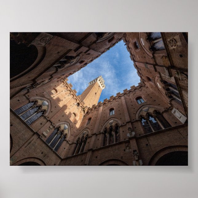 Poster Torre del Mangia Siena (Frente)