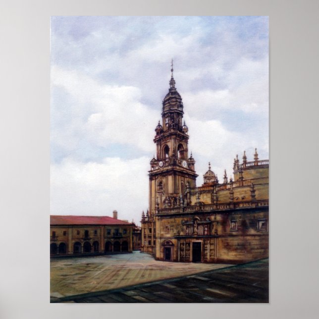 Pôster Torre del Reloj (Santiago de Compostela. A Coruña) (Frente)