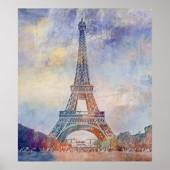 Poster Torre Eiffel (Frente)