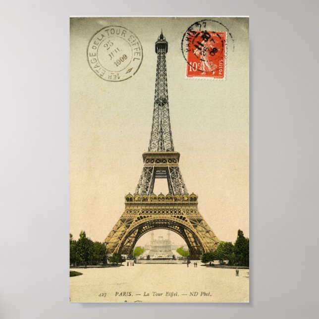 Poster Torre Eiffel (Frente)