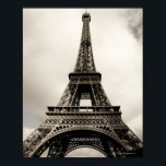 Pôster Torre Eiffel 8<br><div class="desc">Torre Eiffel incrível em Paris, França no dia nublado, editado, tonado, paris 2007 | Alexander Hafemann | ID do ativo: 76040898</div>