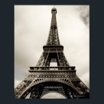 Pôster Torre Eiffel 8<br><div class="desc">Torre Eiffel incrível em Paris, França no dia nublado, editado, tonado, paris 2007 | Alexander Hafemann | ID do ativo: 76040898</div>