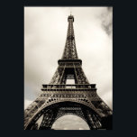 Pôster Torre Eiffel 9<br><div class="desc">Torre Eiffel incrível em Paris, França no dia nublado, editado, tonado, paris 2007 | Alexander Hafemann | ID do ativo: 76040898</div>