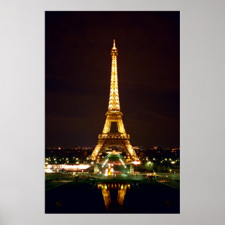 Pôster Torre Eiffel a cores