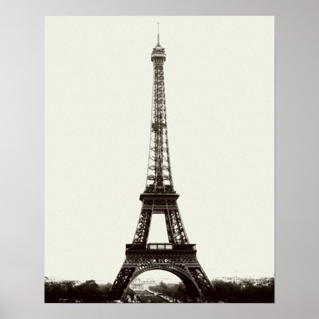 Poster Torre Eiffel antiga (Frente)
