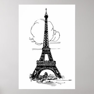 Poster Torre Eiffel de Paris