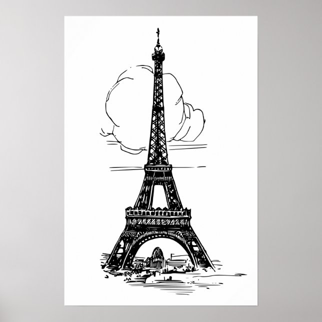 Poster Torre Eiffel de Paris (Frente)