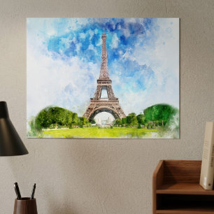Poster Torre Eiffel em Paris n.o 1