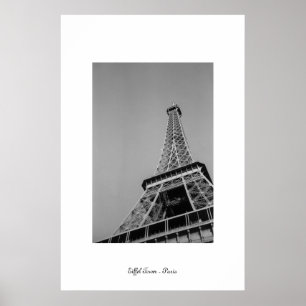 Pôster Torre Eiffel Greyscale