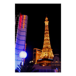 Pôster Torre Eiffel Las Vegas Estados Unidos da América