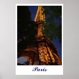Poster Torre Eiffel, Paris à Noite
