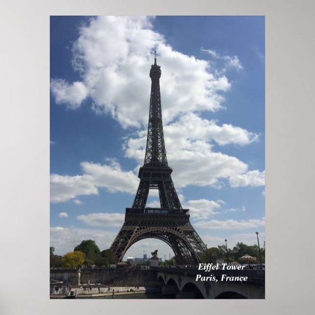 Poster Torre Eiffel Paris França  (Frente)