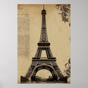 Poster Torre Eiffel Parisiense Moderna Paris - Versão Fra