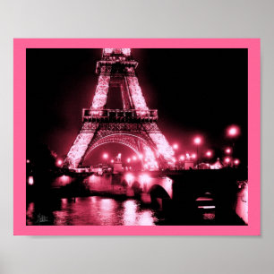 Poster Torre Eiffel, Pont de Lena - Rosa Dupla,