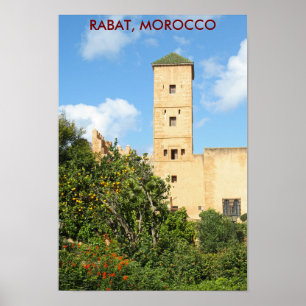 Poster Torre em Rabat, Marrocos
