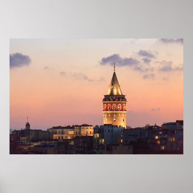 Poster Torre Galata, Istambul (Frente)