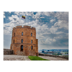 Pôster Torre Gediminas em Vilnius, Lituânia