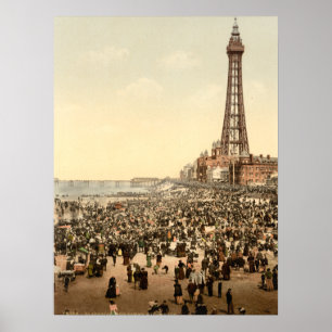 Poster Torre III de Blackpool, Lancashire, Inglaterra