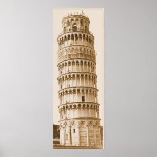 Poster Torre inclinada de Pisa