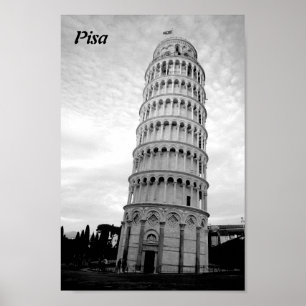 Pôster Torre inclinada de Pisa