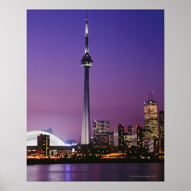 Pôster Torre Nacional do Canadá, Toronto, Canadá (Frente)