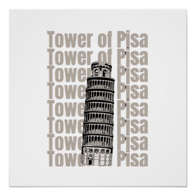 Pôster Torre Pisa (Frente)