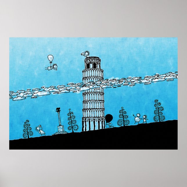 Poster Torre Pisa (Frente)