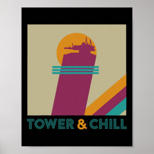 Poster Torre Retro e Chillar - Gamer Titan Caçador Feitic