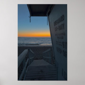 Poster Torre salva-vidas no Sunset - Venice Beach, CA