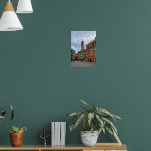 Poster Torre Sinuosa de Santo Stefano Veneza Itália