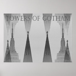 Pôster "Torres de Gotham" NYC 2006