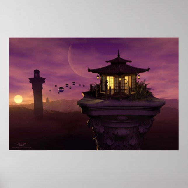 Pôster Torres de vigia psíquicas de J. Matthew Root (Frente)