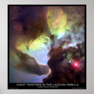 Poster Torres Gigantes Na Nebulosa Da Lagoa