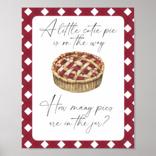 Poster Torta cutia - adivinha quantas tartes