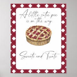 Poster Torta cutie - doces e chás de fraldas