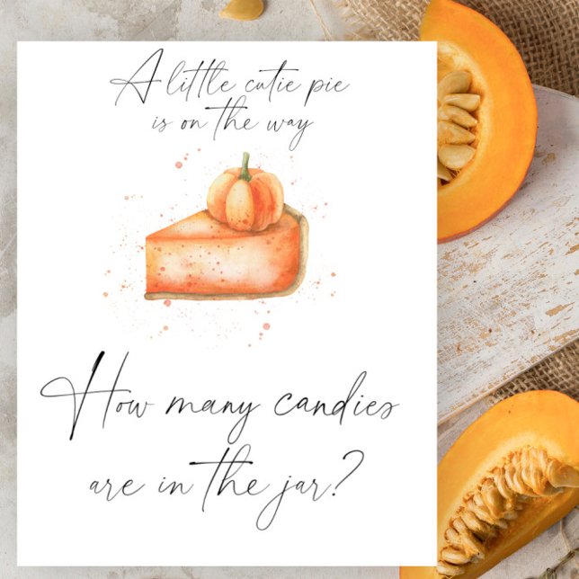Poster Torta de abóbora cutie pie - adivinhe quantos doce (Criador carregado)