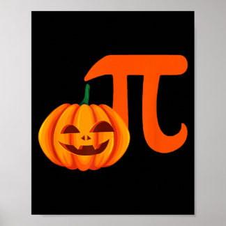 Poster Torta de abóbora jack o lantern halloween matemáti