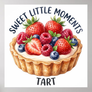Poster Torta de Frutas com Mirtilo Momentos Doces