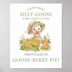 Poster Torta de Gooseberry Silly Goose Boba Chá de Bebê