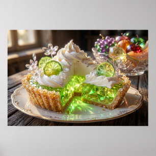 Poster Torta de Limão Taiti com Chave de Cristal Brilhant