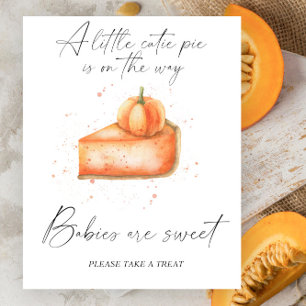 Poster Torta de outono de abóbora - bebês são doces pôste