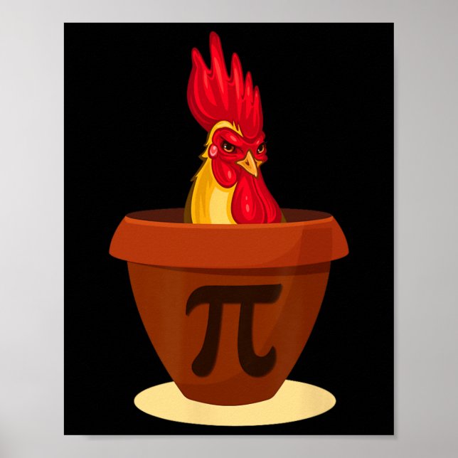 Poster Torta Engraçada De Pote De Frango - Camisa Do Dia  (Frente)