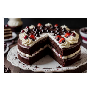 Pôster Torta Floresta Negra
