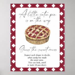 Poster Torta fofa - adivinhe a bagunça doce