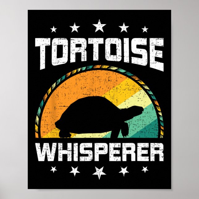 Poster Tortoise Whisperer Pesca Tanque Aquário (Frente)