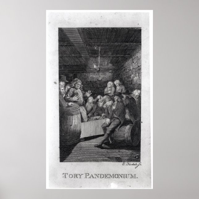 Pôster Tory Pandemonium, de John Trumbull (Frente)