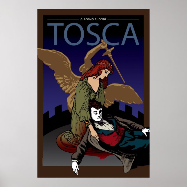 Poster Tosca, Ópera (Frente)