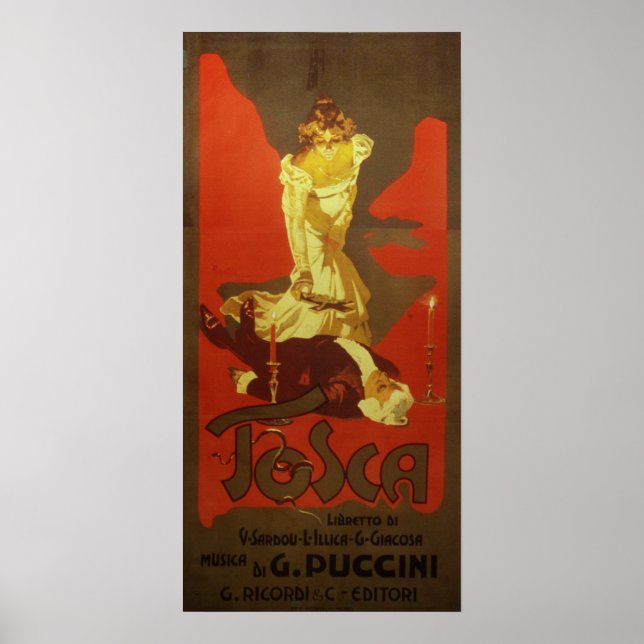Poster Tosca Opera (Frente)
